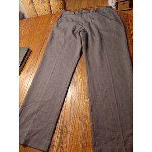 36x32 Perry Ellis Portfolio Grey Flat Front Dress Pants with Pockets Belt Loops